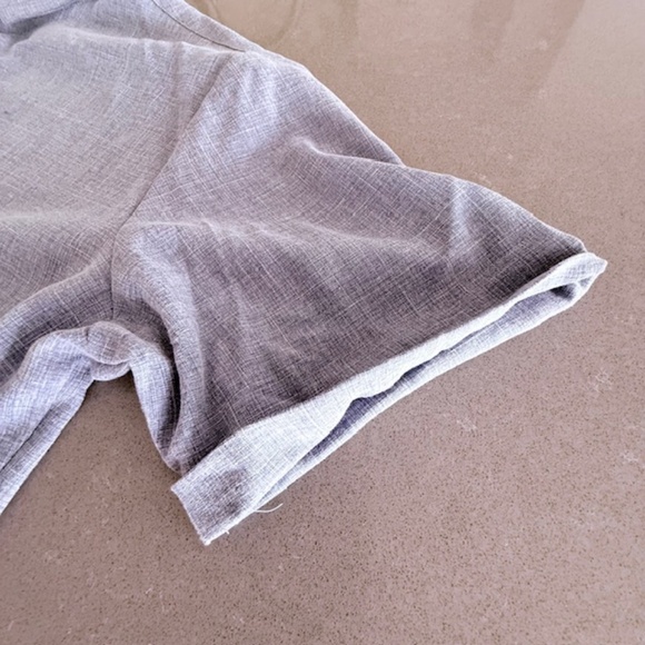 Men's Shirts Short Sleeve Casual Button Down Shirt Linen Blend XXL fits like XL - Picture 2 of 8